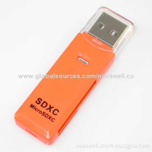 USB2.0 SD card reader supports SDHC/micro SDHC without need adapter, OEM order welcome